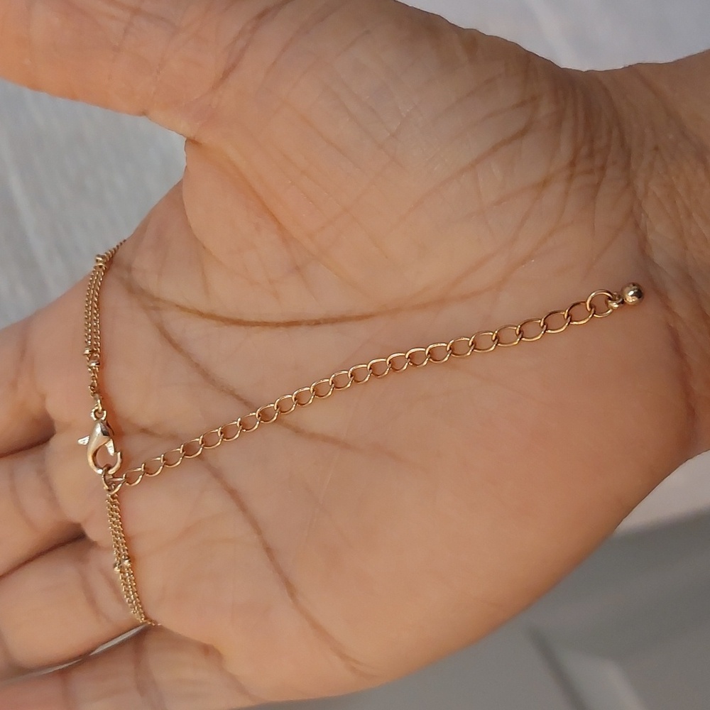 Trendy Chic Delicate Double Leaf Skeleton Pendant… - image 5